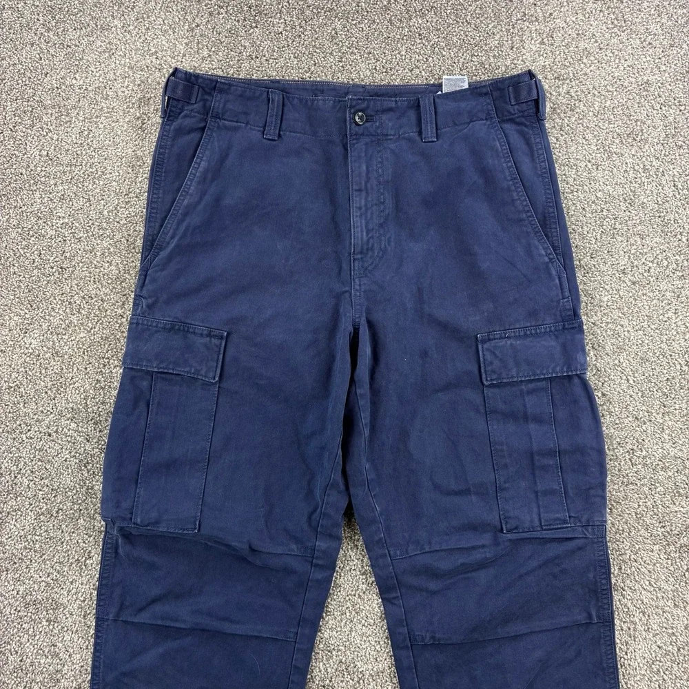 Banana Republic Military‎ Cargo Pants Mens 33R Blue Cotton Utility Gorpcore